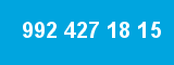 992 427 18 15 992 427 18 15